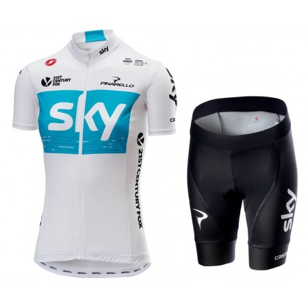 Tenue Cycliste et Cuissard Femme 2018 Team Sky  N001